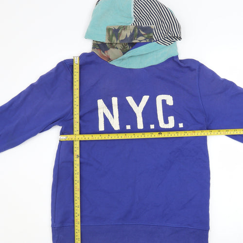 Scotch Master Brand Women's Blue Hooded Pullover Sweatshirt Size 14