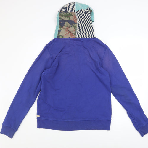 Scotch Master Brand Women's Blue Hooded Pullover Sweatshirt Size 14