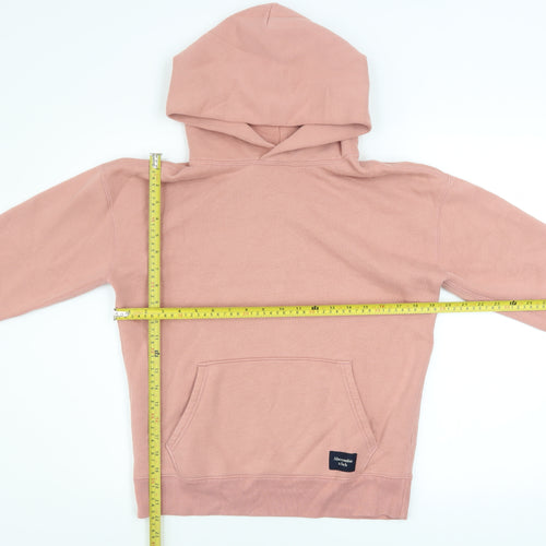 Abercrombie & Fitch Women's Pink Relaxed Pullover Hoodie XS Fleece