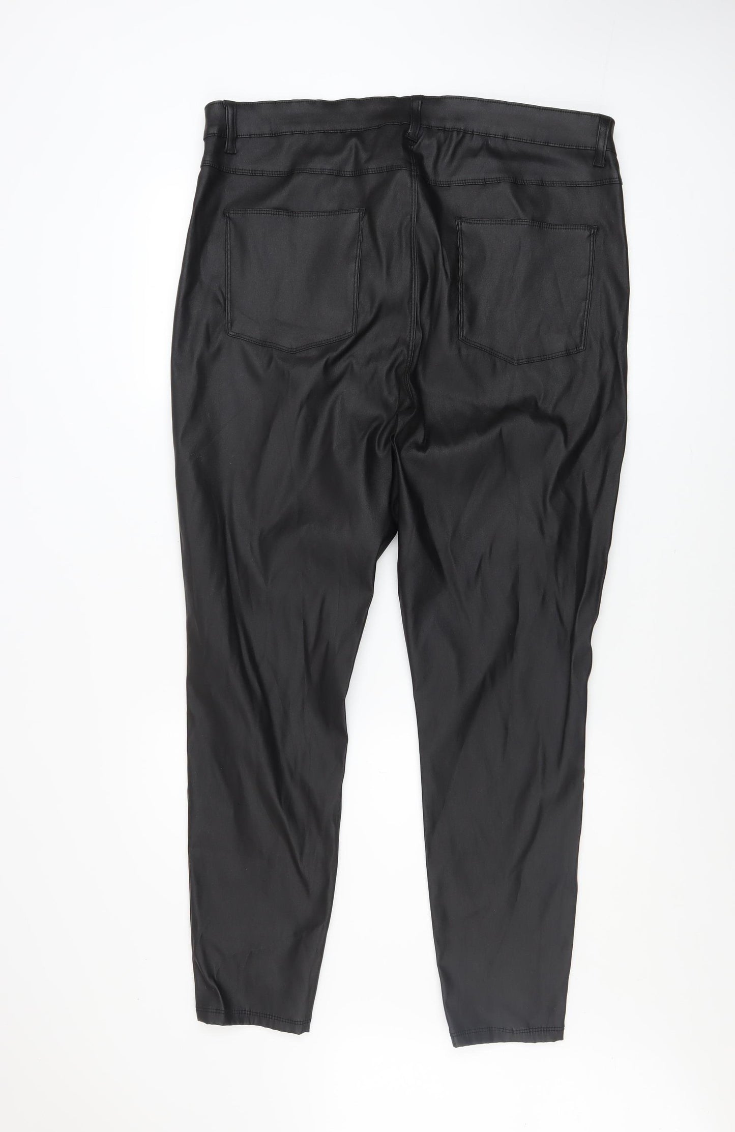 Primark Women Black Size 20 Skinny Trousers Polyester Blend