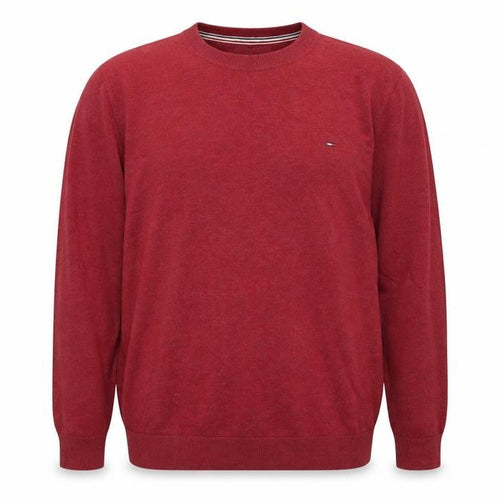 Hilfiger Denim Men's Red Cotton Crew Neck Jumper XL