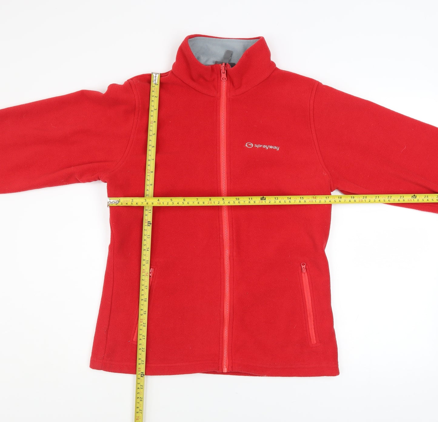 Sprayway Boys Red Fleece Full Zip Jacket 4-5 Years Outdoor Winter Warm