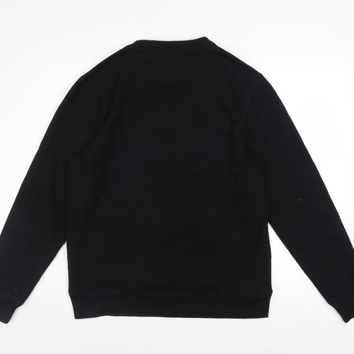 DKNY Men's Black Logo Sweatshirt Pullover Crew Neck Size M