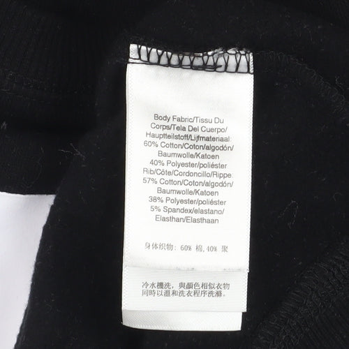 DKNY Men's Black Logo Sweatshirt Pullover Crew Neck Size M