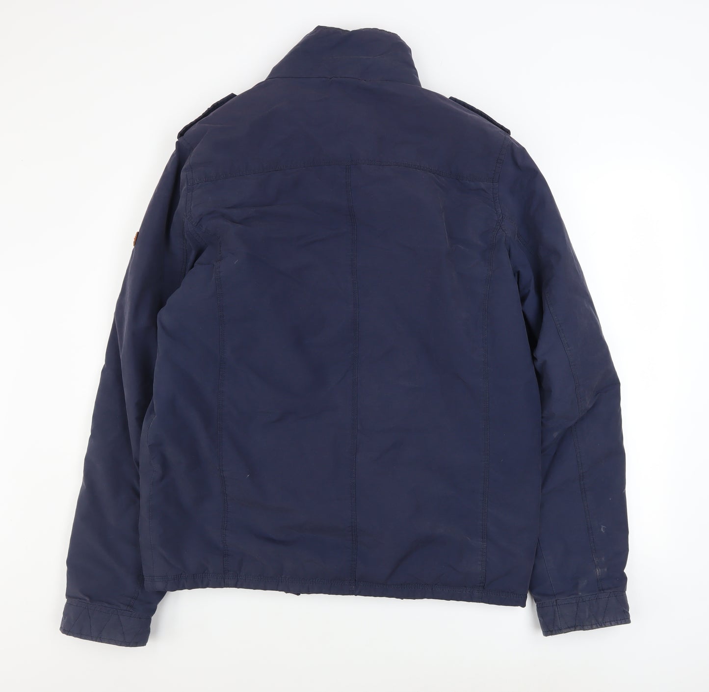 Tommy Hilfiger Men's Blue Military Jacket Size M Cotton Blend