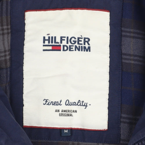 Tommy Hilfiger Men's Blue Military Jacket Size M Cotton Blend