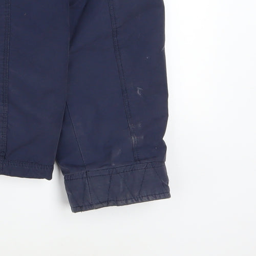 Tommy Hilfiger Men's Blue Military Jacket Size M Cotton Blend
