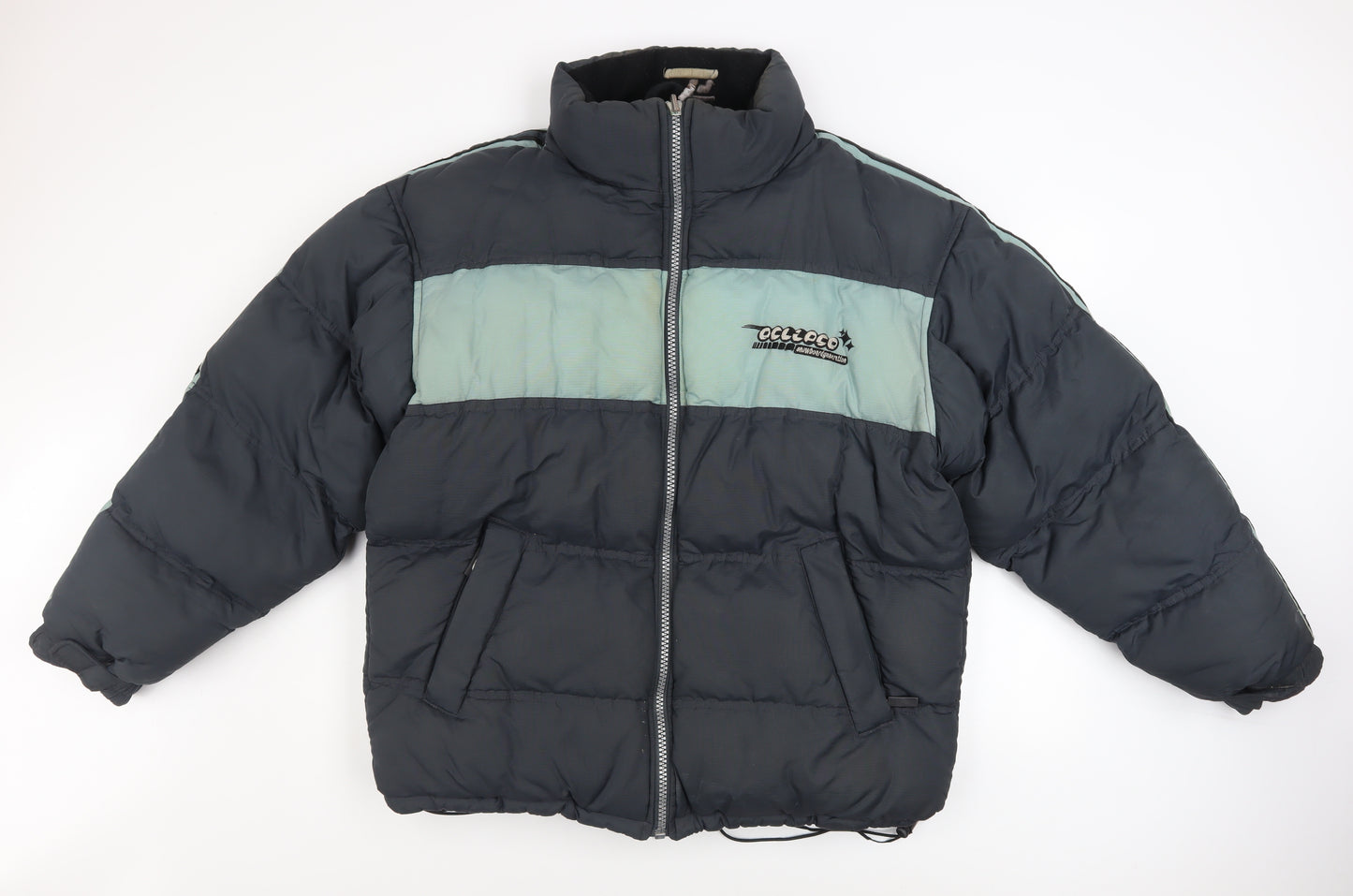 Eclipse Men's Blue L Puffer Jacket 90s Snowboard Style Winter Coat
