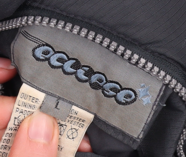 Eclipse Men's Blue L Puffer Jacket 90s Snowboard Style Winter Coat