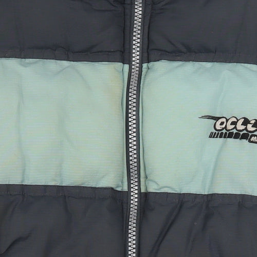 Eclipse Men's Blue L Puffer Jacket 90s Snowboard Style Winter Coat