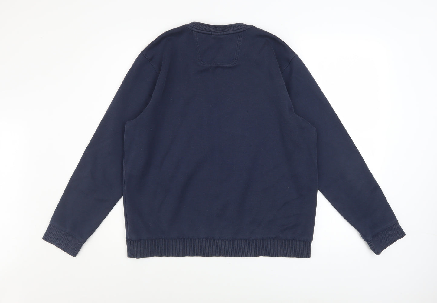 Hugo Boss Men's Blue Slim Fit Logo Sweatshirt XL