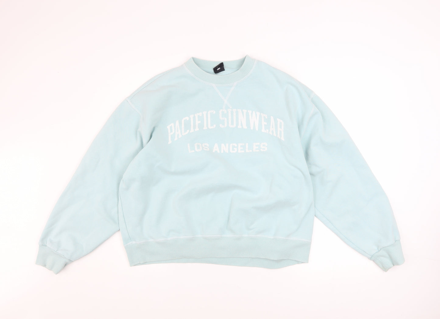 PacSun Women's Blue Pullover Sweatshirt Small Cotton Blend Casual