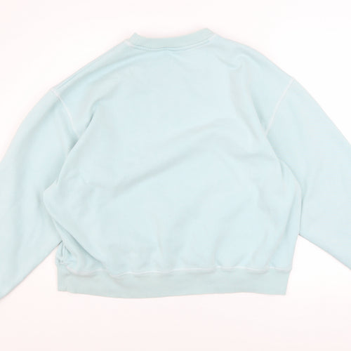 PacSun Women's Blue Pullover Sweatshirt Small Cotton Blend Casual