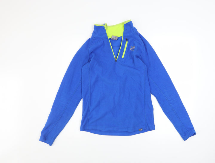 Karrimor Boys Blue 13 Years Fleece 1/4 Zip Pullover Sweatshirt