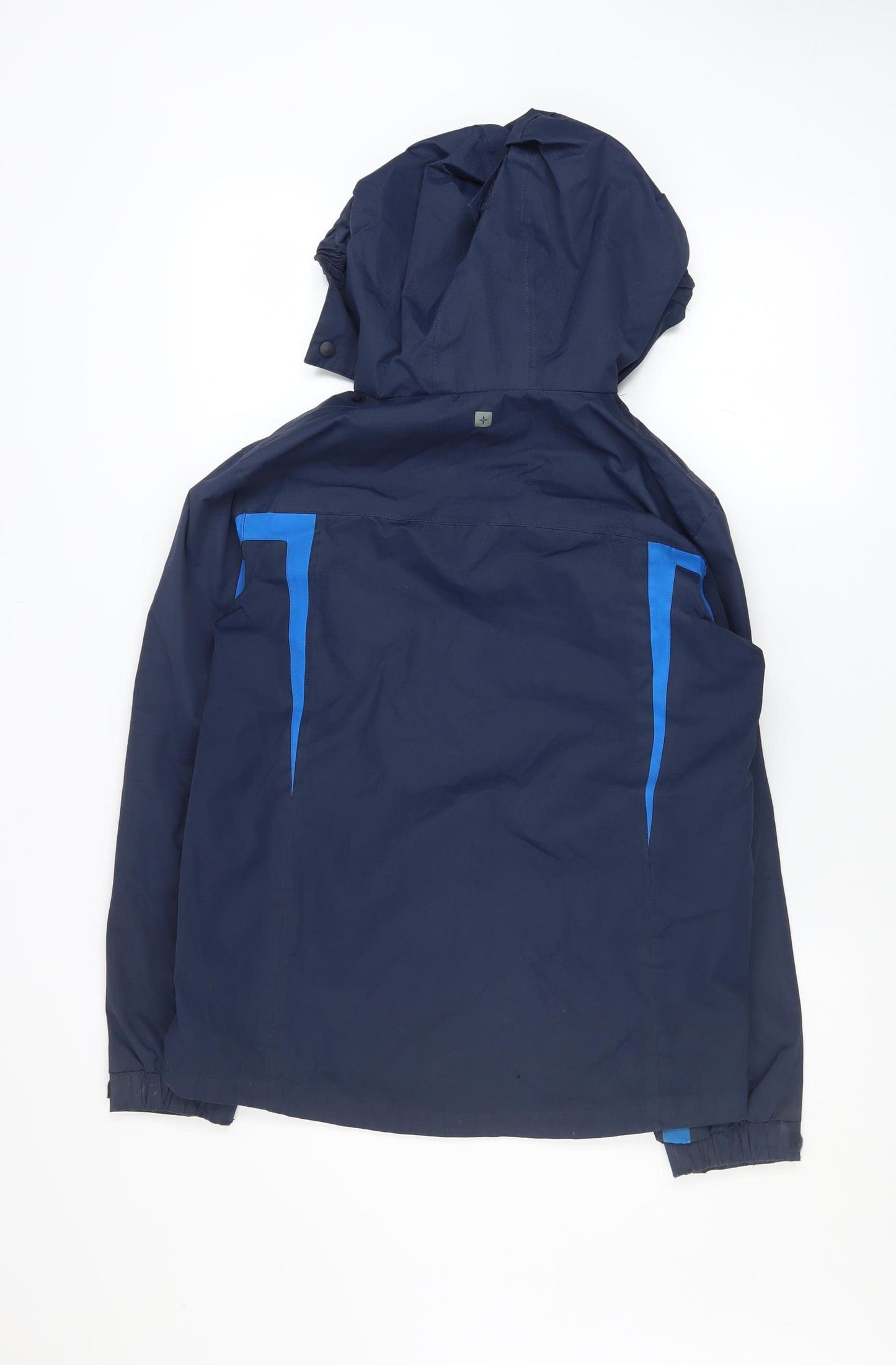 Mountain Warehouse Boys Blue Waterproof Hooded Rain Coat Jacket 13 Years