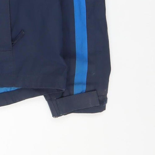 Mountain Warehouse Boys Blue Waterproof Hooded Rain Coat Jacket 13 Years