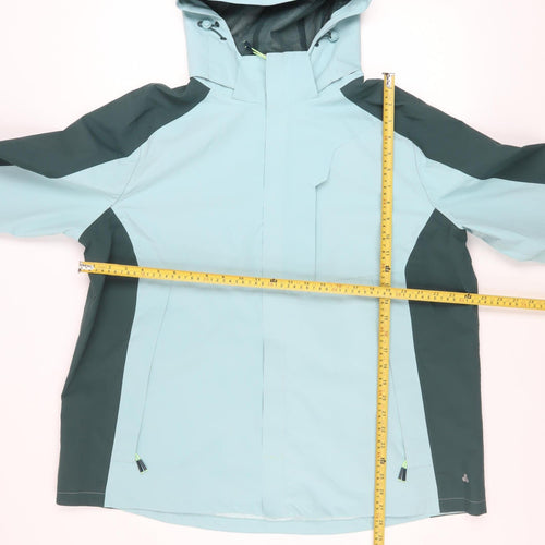 Dunnes Stores Men's Blue Waterproof Hooded Rain Coat Jacket XL