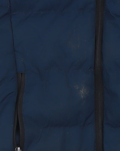 Trespass Boys Blue Waterproof Hooded Puffer Jacket 5-6 Years