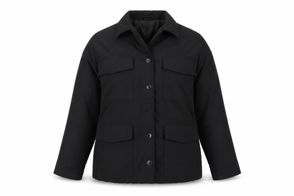 Collusion Women's Black Button Jacket Size 4 Polyester Lined Casual