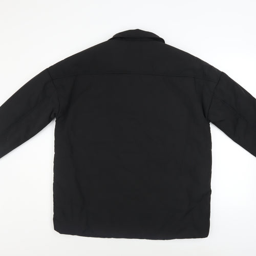 Collusion Women's Black Button Jacket Size 4 Polyester Lined Casual