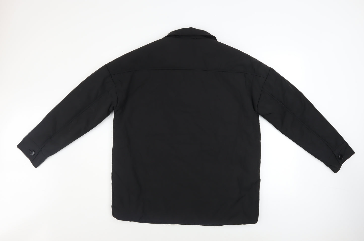 Collusion Women's Black Button Jacket Size 4 Polyester Lined Casual