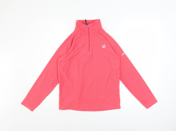 Dare 2b Girls Pink Fleece 1/2 Zip Pullover Sweatshirt 11-12 Years