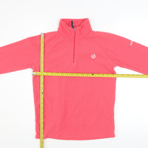 Dare 2b Girls Pink Fleece 1/2 Zip Pullover Sweatshirt 11-12 Years
