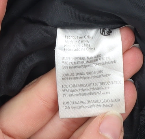 Gémo Boys Black Bomber Jacket 12 Years Lined Zip Military Style