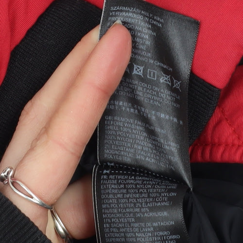 Superdry Women's Red Everest Puffer Jacket Size 6 Winter Coat