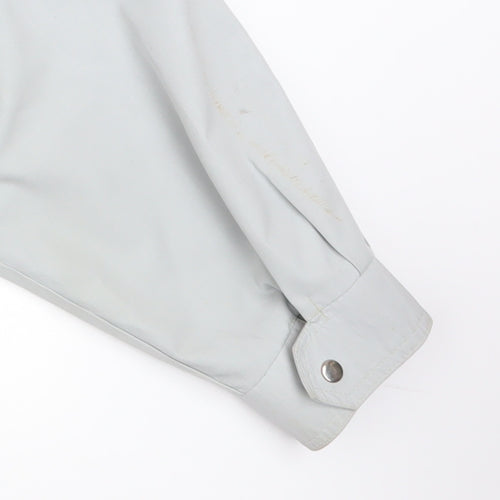 C&A Men's Grey Size 38 Bomber Jacket Polyester Cotton Lined