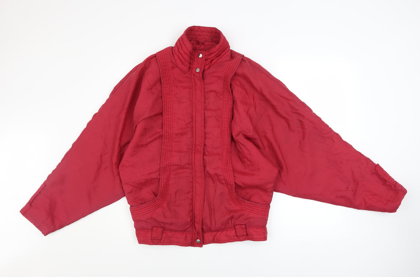 Girl Designed by Paris Women's Red Bomber Jacket Size 14 Vintage