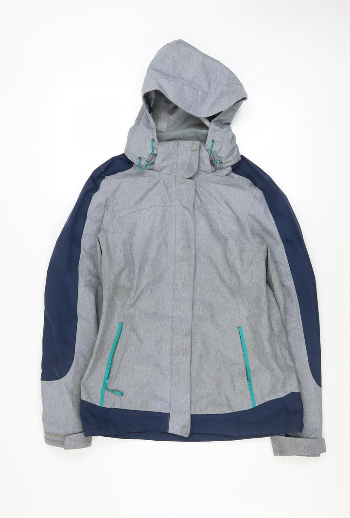 Mountain Warehouse Womens Grey 3-in-1 Waterproof Hooded Jacket UK 8