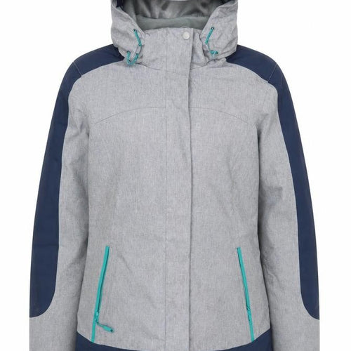 Mountain Warehouse Womens Grey 3-in-1 Waterproof Hooded Jacket UK 8