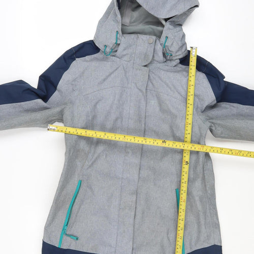 Mountain Warehouse Womens Grey 3-in-1 Waterproof Hooded Jacket UK 8