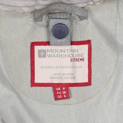 Mountain Warehouse Womens Grey 3-in-1 Waterproof Hooded Jacket UK 8