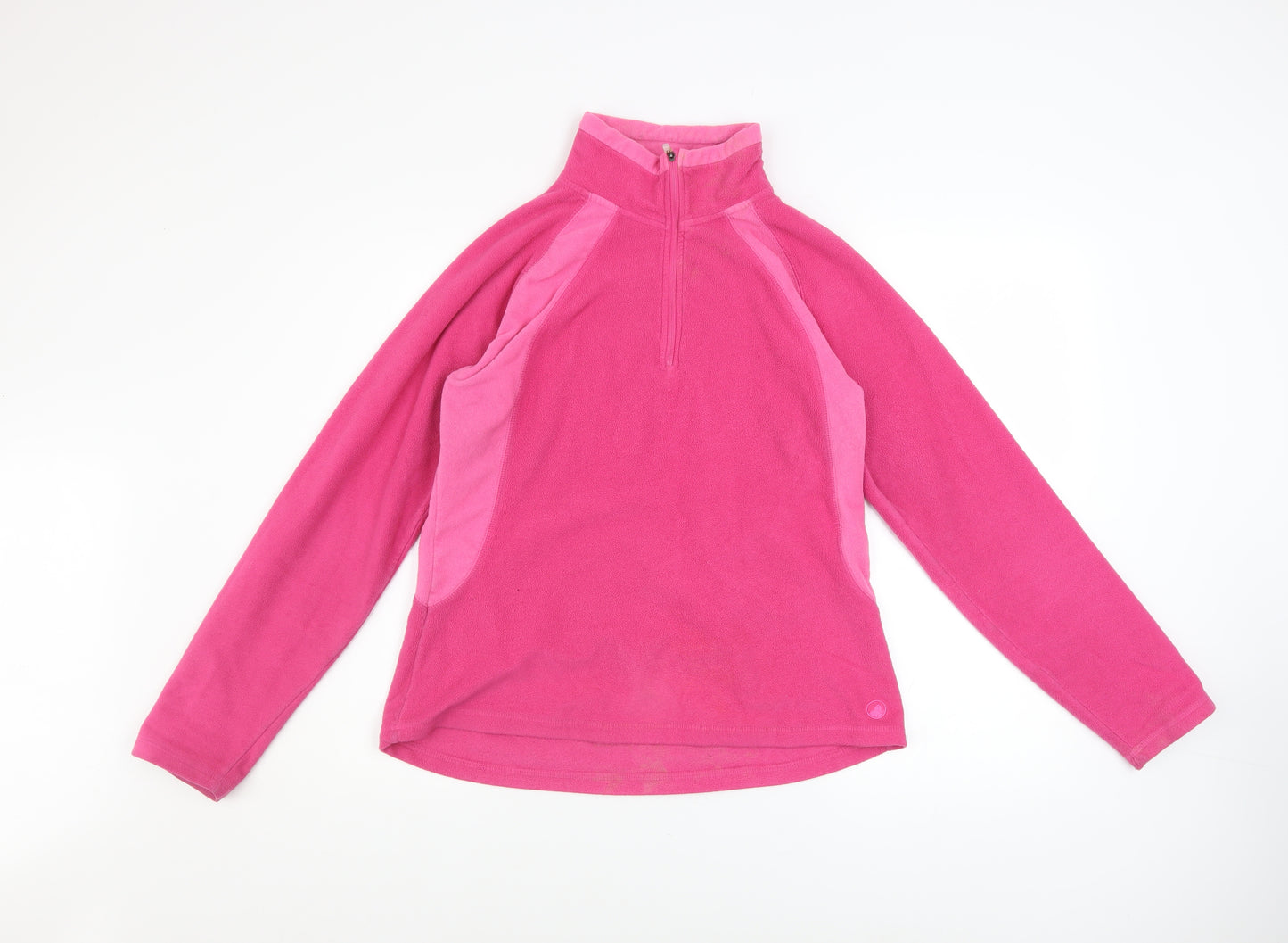 Peter Storm Womens Pink 1/2 Zip Fleece Sweatshirt Size 12