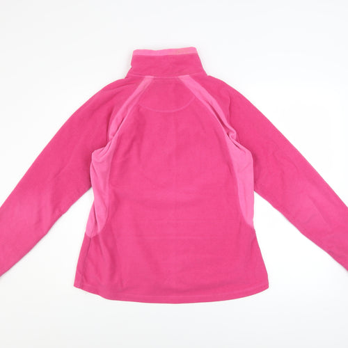 Peter Storm Womens Pink 1/2 Zip Fleece Sweatshirt Size 12