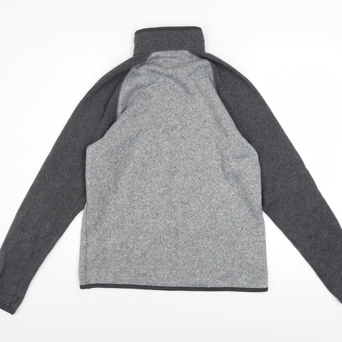Old Navy Men's Grey 1/4 Zip Fleece Sweatshirt Size S Polyester Warm Top