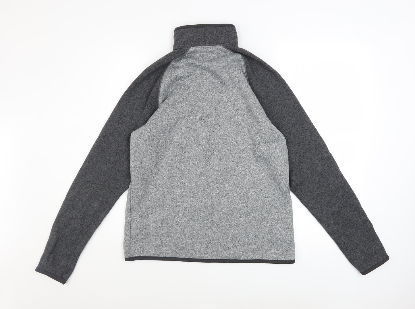 Old Navy Men's Grey 1/4 Zip Fleece Sweatshirt Size S Polyester Warm Top