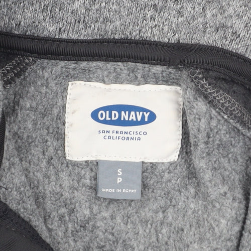 Old Navy Men's Grey 1/4 Zip Fleece Sweatshirt Size S Polyester Warm Top