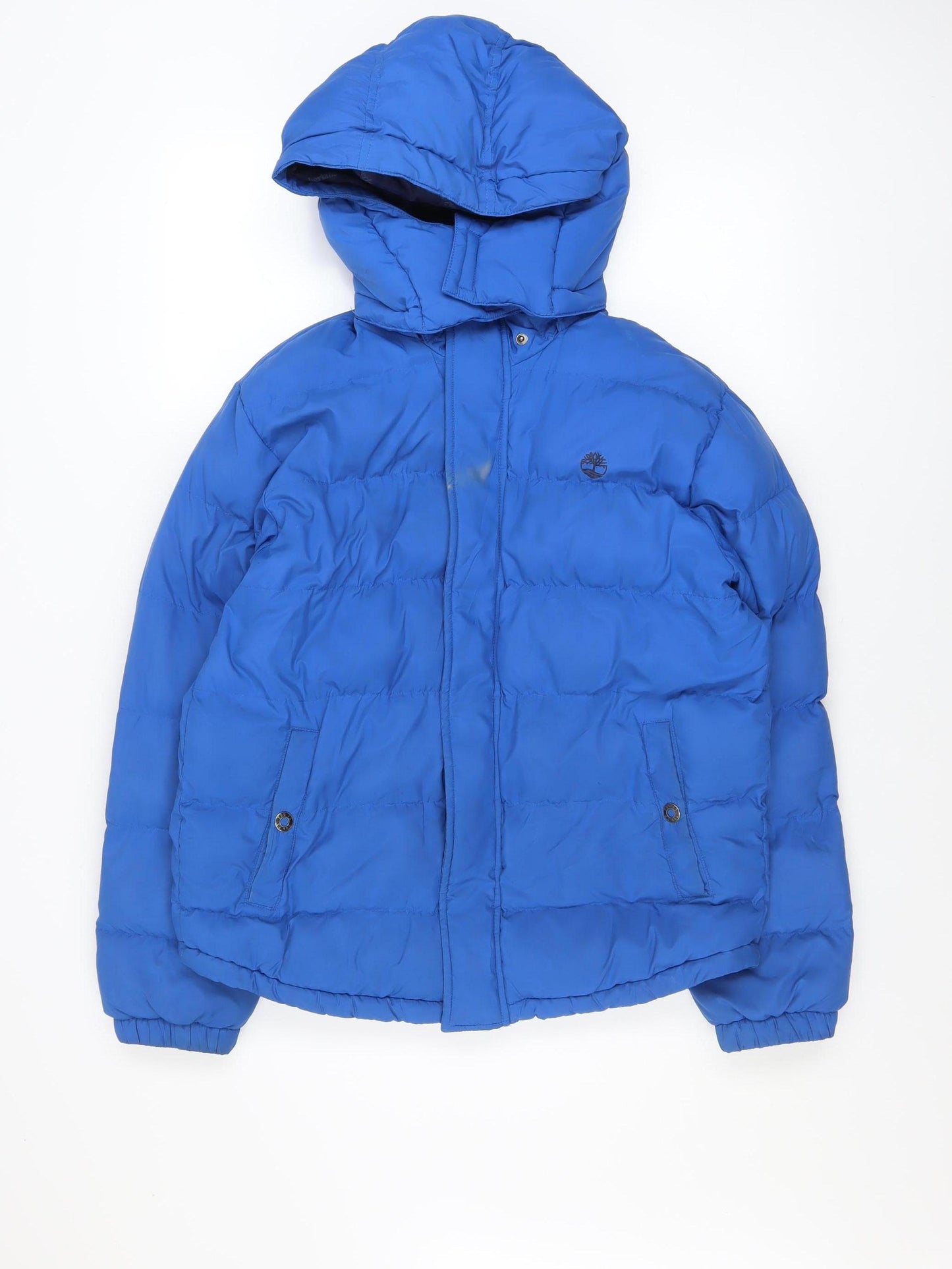 Timberland Boys Blue Hooded Puffer Jacket 14 Years Winter Coat