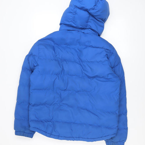 Timberland Boys Blue Hooded Puffer Jacket 14 Years Winter Coat