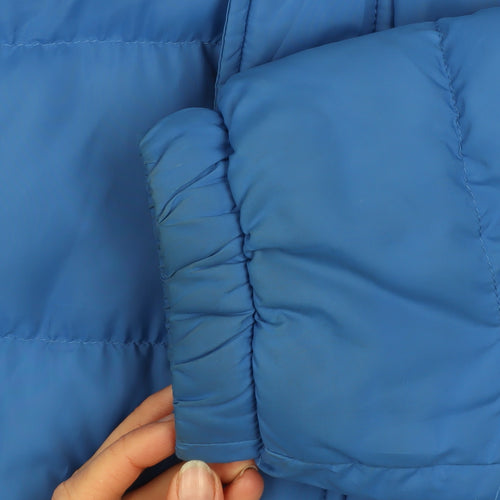 Timberland Boys Blue Hooded Puffer Jacket 14 Years Winter Coat