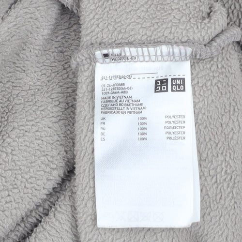 UNIQLO Womens Beige 2XL Fleece Full Zip Activewear Jacket