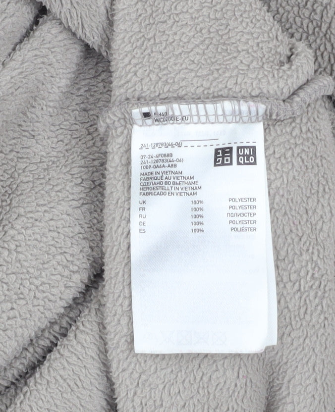 UNIQLO Womens Beige 2XL Fleece Full Zip Activewear Jacket