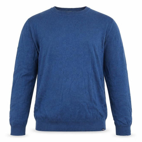 Superdry Men's Blue Cotton Cashmere Crew Neck Jumper L