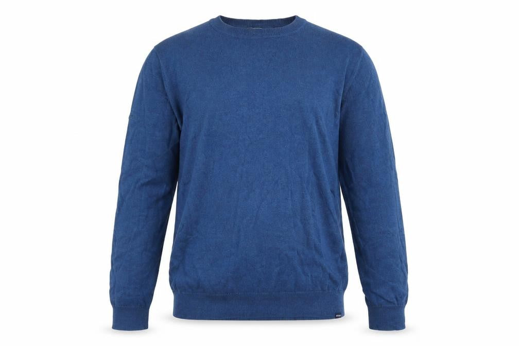 Superdry Men's Blue Cotton Cashmere Crew Neck Jumper L