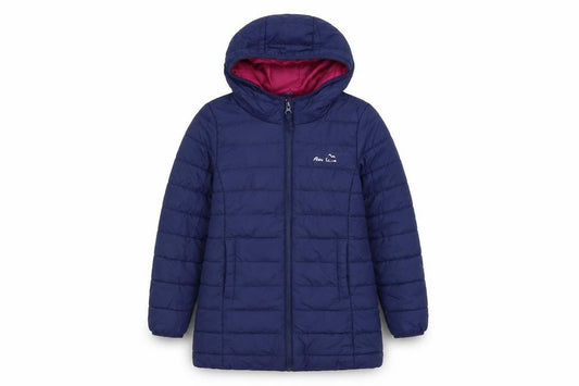 Peter Storm Girls Blue Hooded Puffer Jacket 7-8 Years Quilted Winter Coat