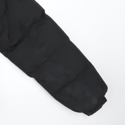 Superdry Womens Black Size 12 Hooded Puffer Jacket