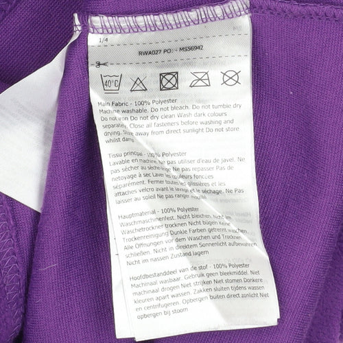 Regatta Women's Purple Fleece Pullover Sweatshirt UK 10 1/4 Zip Outdoor